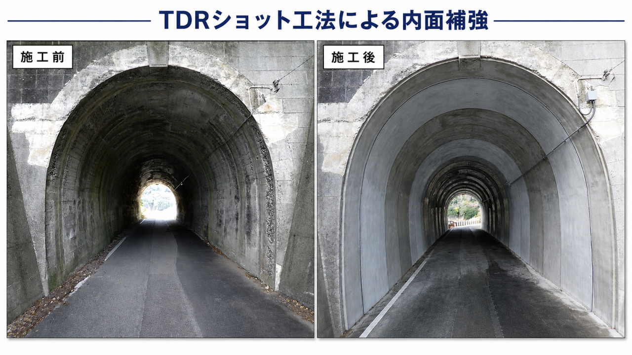 鍋田隧道大規模修繕工事②